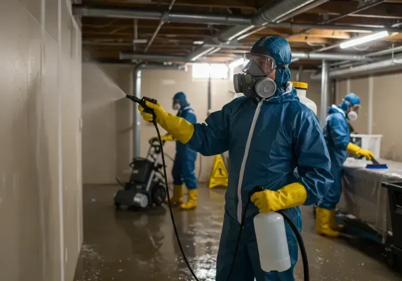 Basement Sanitization and Antimicrobial Treatment process in Deer Valley, AZ